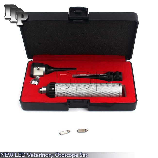 NEW LED Veterinary Otoscope Set Animal Diagnostic Instruments NT-941