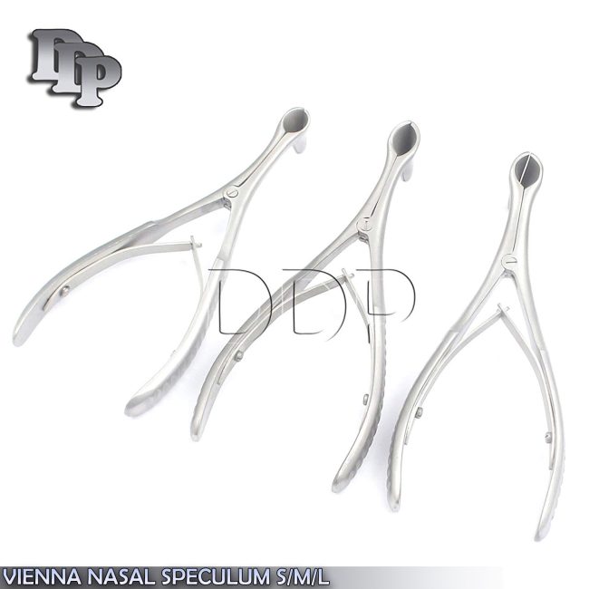 NEW Lot of 3Pcs-Vienna Nasal Speculum 5 3/4" (S/M/L) Surgical, Instruments Set