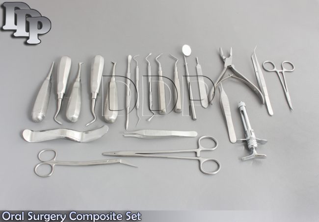 Oral Surgery Composite Set of 22 Pieces Surgical Dental Orthodontics Ins DN-2034