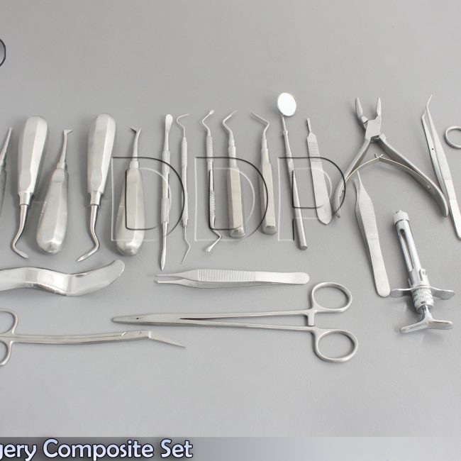 Oral Surgery Composite Set of 22 Pieces Surgical Dental Orthodontics Ins DN-2034