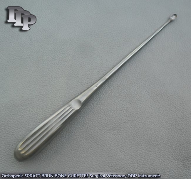 Orthopedic SPRATT BRUN BONE CURETTES 5/ 9" Surgical Instruments