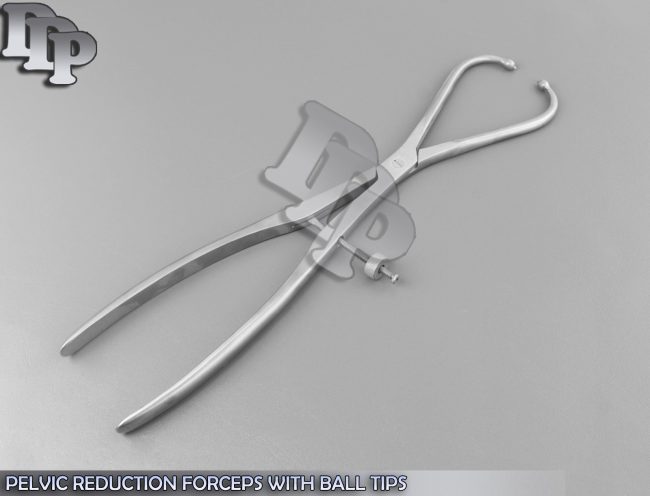 PELVIC REDUCTION FORCEPS 15" WITH BALL TIPS ORTHOPEDIC INSTRUMENTS PE-202