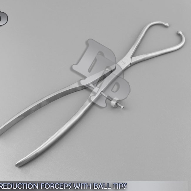 PELVIC REDUCTION FORCEPS 15" WITH BALL TIPS ORTHOPEDIC INSTRUMENTS PE-202