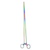 Pean Hemostat Locking Forceps 24" Straight Multi Color Surgical Inst DS-2467