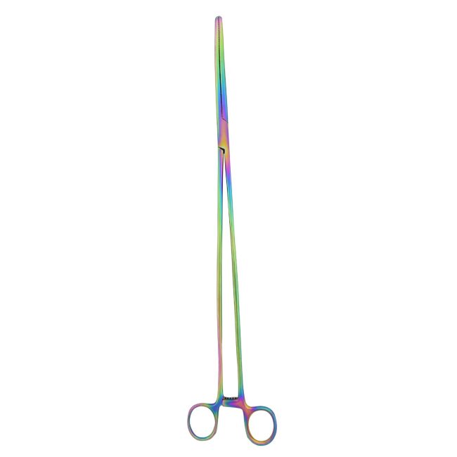 Pean Hemostat Locking Forceps 24" Straight Multi Color Surgical Inst DS-2467