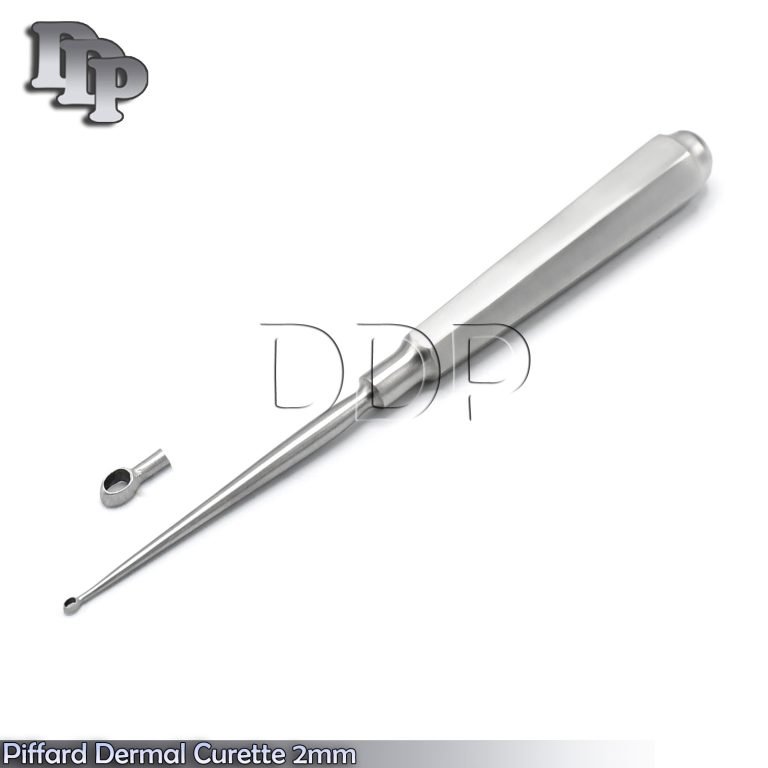 Piffard Dermal Curettes 2MM Oval Shape Cup 6 1/4" Surgical Instruments