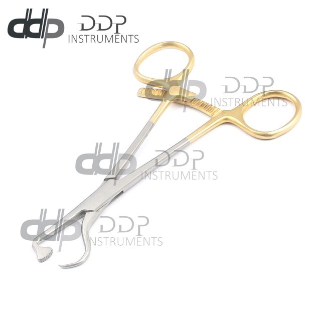 Plate Bone Holding Forceps 5.5" Gold Plated Surgical Orthopedic Instruments