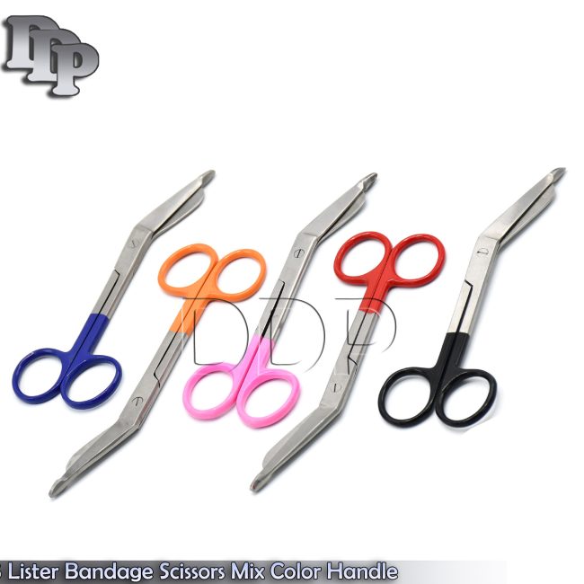 Premium Grade 5 Pcs Lister Bandage Nurse Scissors Medical Surgical Instruments