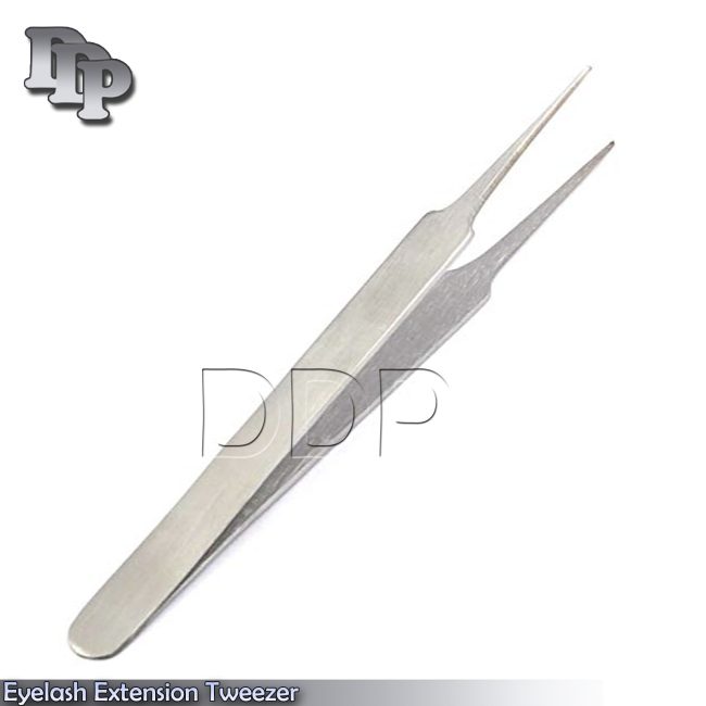 Professional Grade Tweezers Fine Straight Tip Eyelash Eyebrow Extension Tools