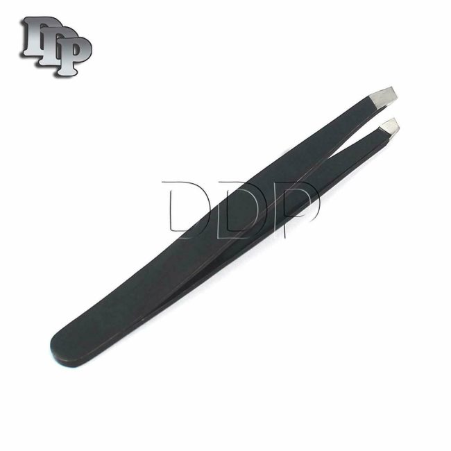 Proffesional Black Color Eyebrow Tweezer Slanted Hair Beauty Woman Beauty Makeup