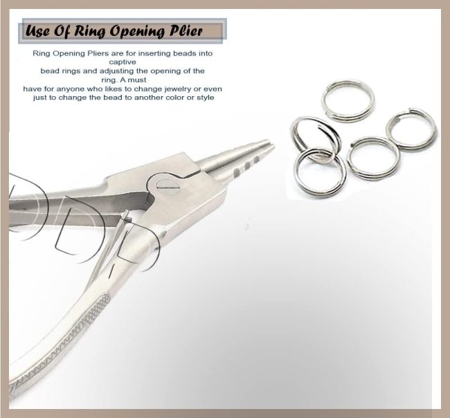Ring Opener 6'' Hoop Captive Bead Open Surgical Forceps Body Piercing Tool