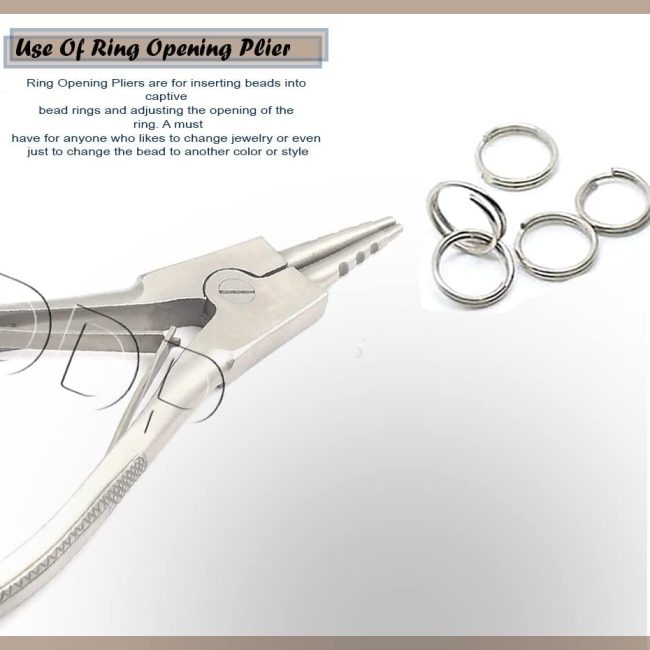 Ring Opener 6'' Hoop Captive Bead Open Surgical Forceps Body Piercing Tool