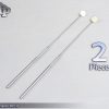 SET OF 2 LARYNGEAL BOILABLE HYGIENE DENTAL MIRRORS WITH HANDLE #00 #2