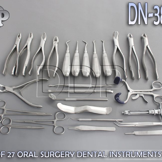 SET OF 27 ORAL SURGERY DENTAL INSTRUMENTS KIT PREMIUM DN-382