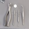SET OF 4 PCS ORAL DENTAL SURGERY EXTRACTION KIT WITH EXTRACTING FORCEPS #88R