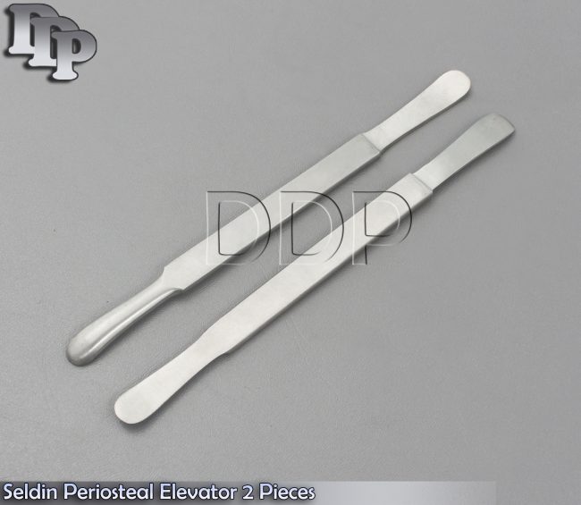 Seldin Periosteal Elevator Dental Implant Surgery Instruments 2 Pieces