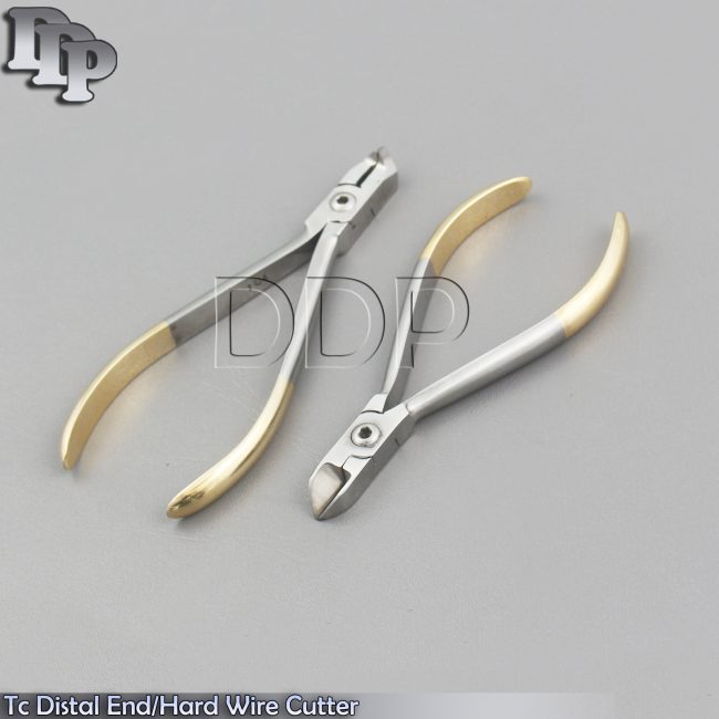 Set Of 2 Dental Distal End Cutter TC, Hard Wire Cutter TC Orthodontic Pliers Lab