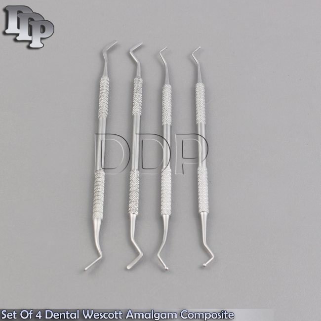 Set Of 4 Dental Wescott Amalgam Composite Plastic Filling Mixing Instru PR-310