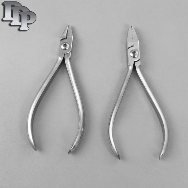 Set of 2 Bird Beak Plier & Jarabak Light Wire Plier Orthodontic Instruments
