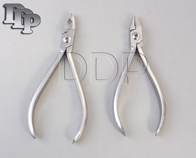 Set of 2 Bird Beak Plier & Johnson Plier Orthodontic Instruments Set