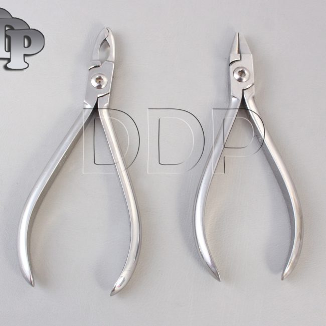 Set of 2 Bird Beak Plier & Johnson Plier Orthodontic Instruments Set