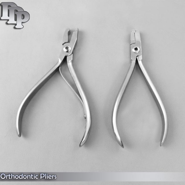 Set of 2 Dela Rosa Plier & Primary Crown Crimping Plier Orthodontic Set