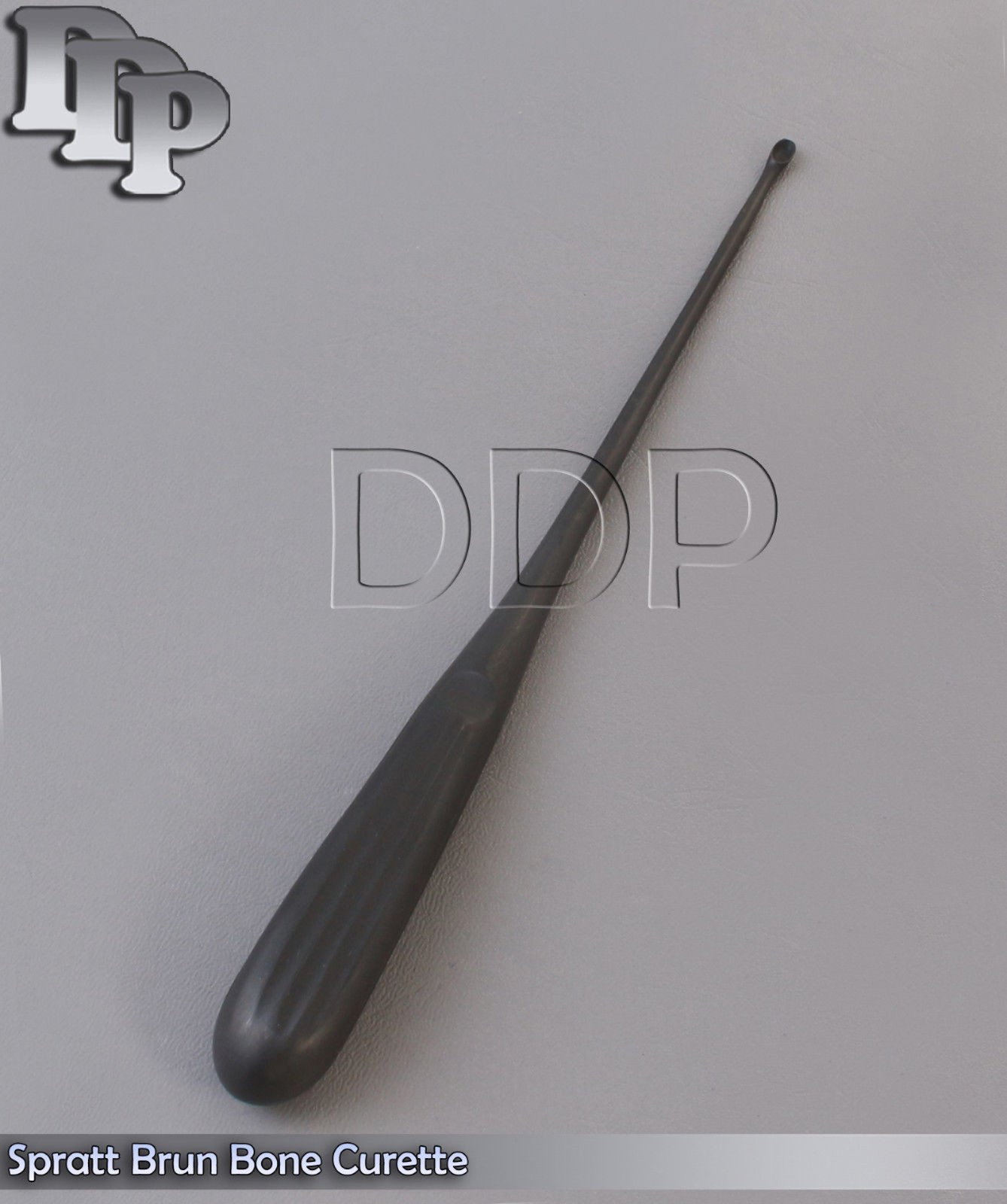 Spratt Brun Bone Curette Size 1 Black Coated Surgical Instrument - Image 3