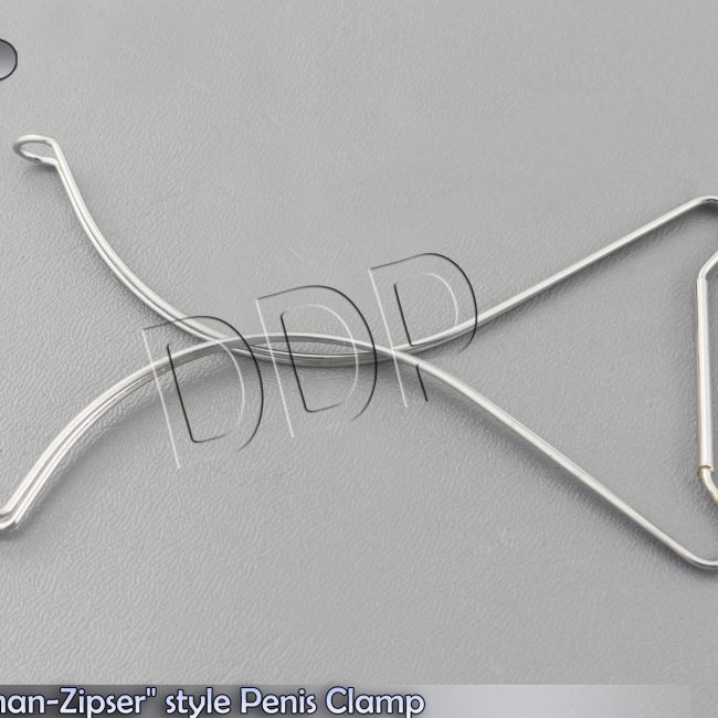 "Stockman-Zipser" style Penis Clamp, 5 1/2", stainless steel,DS-685
