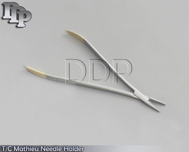 T/C Mathieu Needle Holder 8'' Surgical & Dental Instruments - NO LOCK  DN-2349