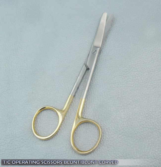 T/C Operating Scissors Blunt/Blunt 6.5" Curved