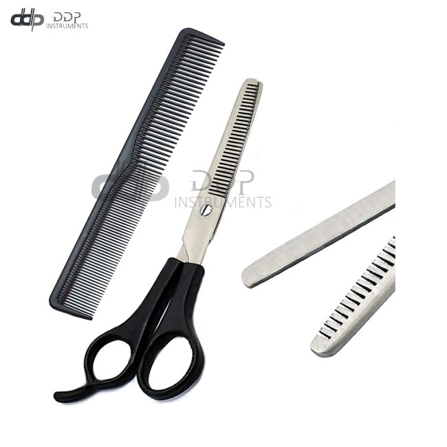 Thinning Shears, Hair Cutting Scissors with Comb for Home Barber School