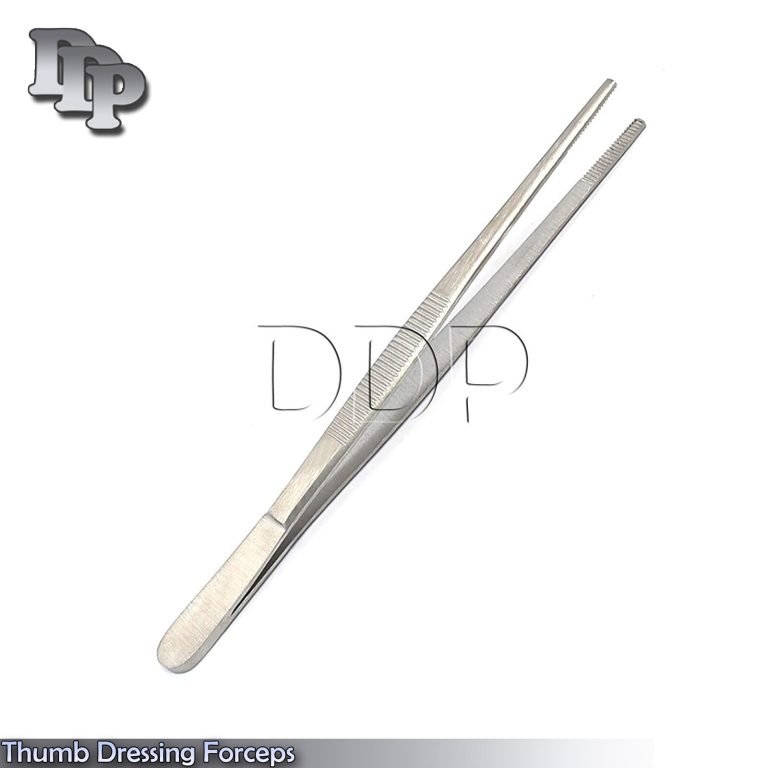 Thumb Dressing Forceps 4.50" Serrated SURGICAL VETERINARY INSTRUMENTS ECONOMY