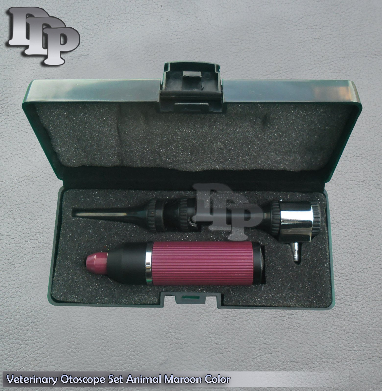 Veterinary Otoscope MAROON Color Set Animal Diagnostic Instruments NT-960