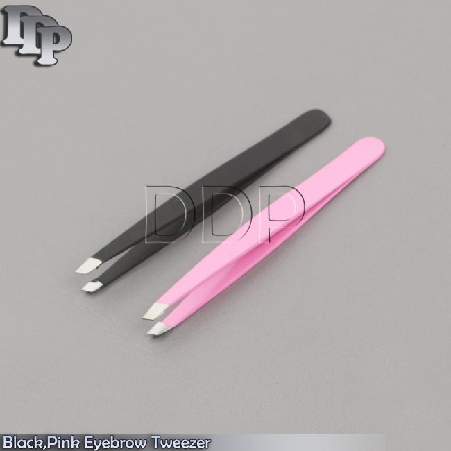 X2 Eyelash Eyebrow Hair Remover Tweezers Slanted Tip Beauty Makeup BTS-214
