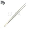 12'' 30cm Silver Stainless Steel Long Food Tongs Straight Tweezers Kitchen