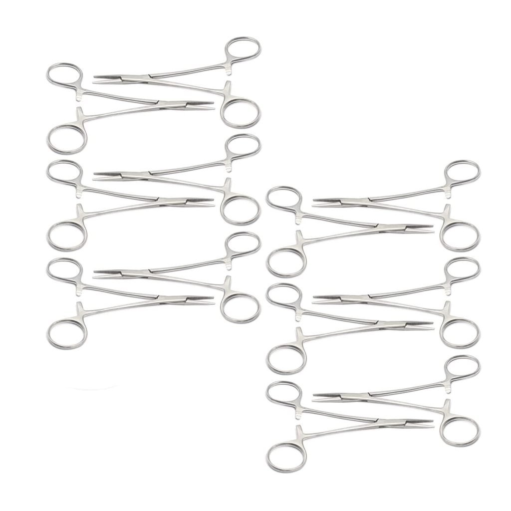 12 Halsted Mosquito Hemostat Locking Forceps 5" Straight Surgical Instruments