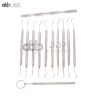 14 Tool Professional Dental Oral Hygiene Kit Deep Cleaning Scaler Teeth Care Set