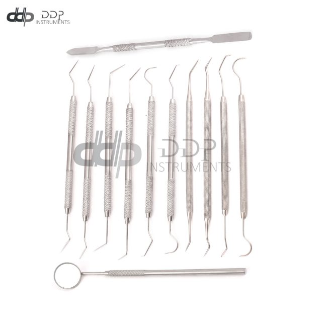 14 Tool Professional Dental Oral Hygiene Kit Deep Cleaning Scaler Teeth Care Set