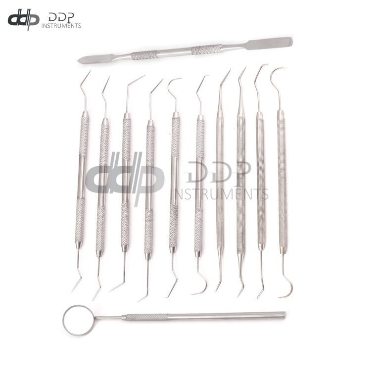 14 Tool Professional Dental Oral Hygiene Kit Deep Cleaning Scaler Teeth Care Set