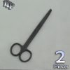 2 Pcs Operating Dissecting Scissor 5.5'' Sh/Blun Black Coated Surgical Instru