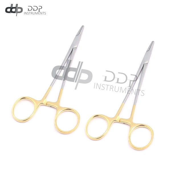 2 Pcs TC Crile Wood Needle holder 6" Dental Orthodontic Surgical Instruments