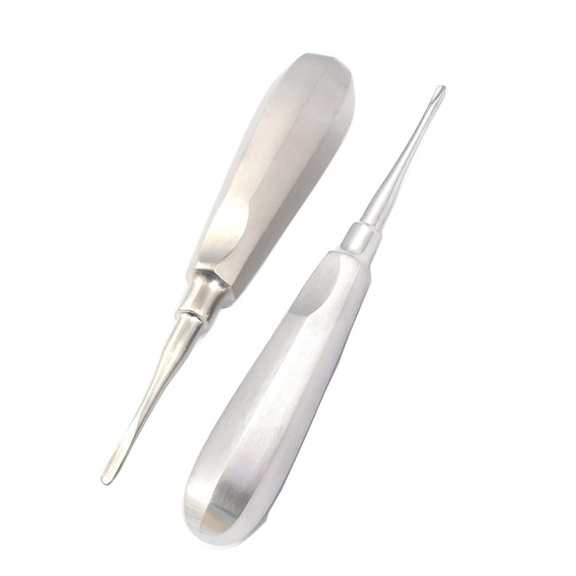 2 STRAIGHT APICAL ROOT TIP DENTAL EXTRACTING ELEVATORS DEL301 #34S