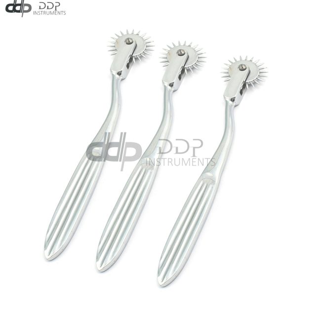 3 GERMAN STAINLESS 7" Wartenberg Pin Wheel Stainless Steel Nerve Tester A+QLTY
