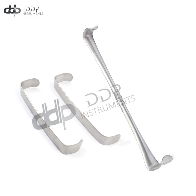 3 Pcs Orthopedic Surgical Set (1 Richardson Retractor  + 2 Farabeuf Retractor)