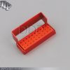 30 Holes Dental Aluminum Bur Burs Holder Box Autoclave Red Color DN-2085