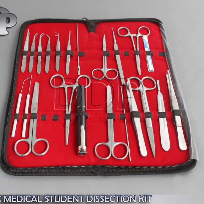 36 PC MEDICAL STUDENT DISSECTION KIT SURGICAL INSTRU W/SCALPEL BLADE #23 DS-1305