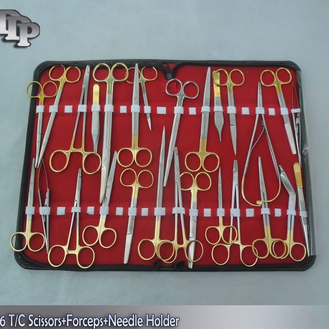36 T/C SCISSORS+FORCEPS+NEEDLE HOLDERS SURGICAL INSTRUMENTS