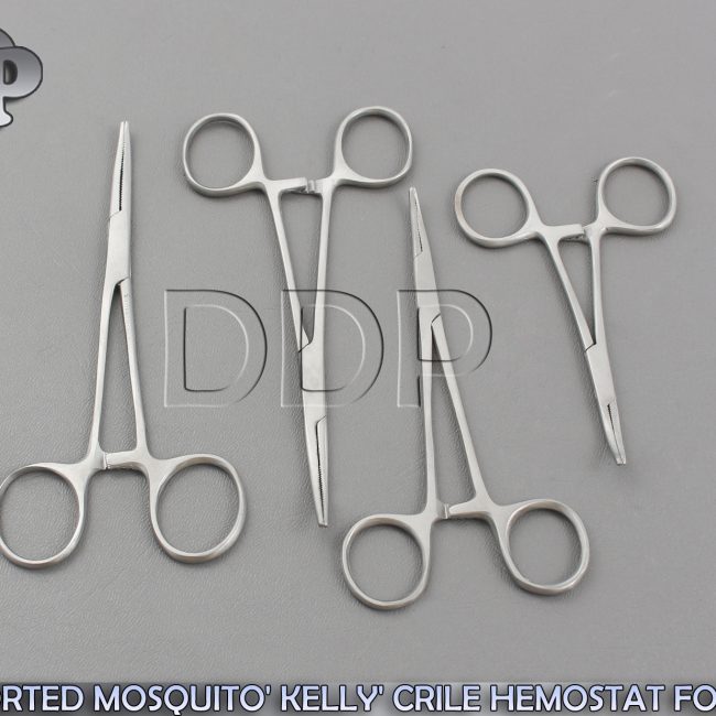 4 ASSORTED MOSQUITO' KELLY' CRILE HEMOSTAT FORCEPS CVD SURGICAL INSTRUMENTS