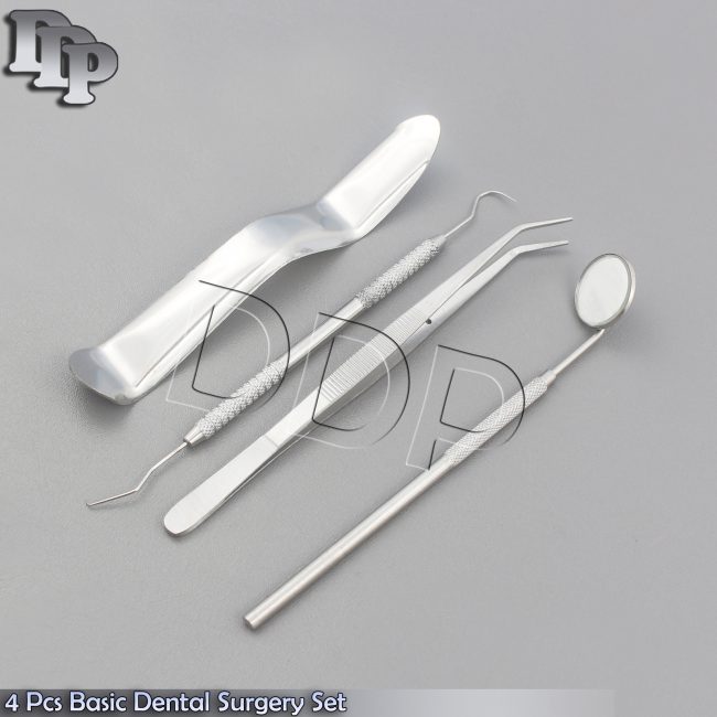 4 PCS BASIC DENTAL ENDODONTIC ORAL SURGERY EXTRACTING SET KIT INSTRUMENTS PR-389