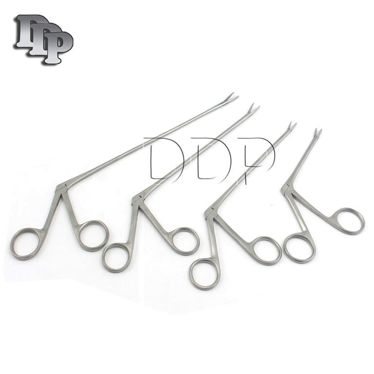 4 Pcs ALLIGATOR EAR FORCEPS SERRATED 3.5'' 5.5'' 6.5'' 8'' ENT SURGICAL Inst